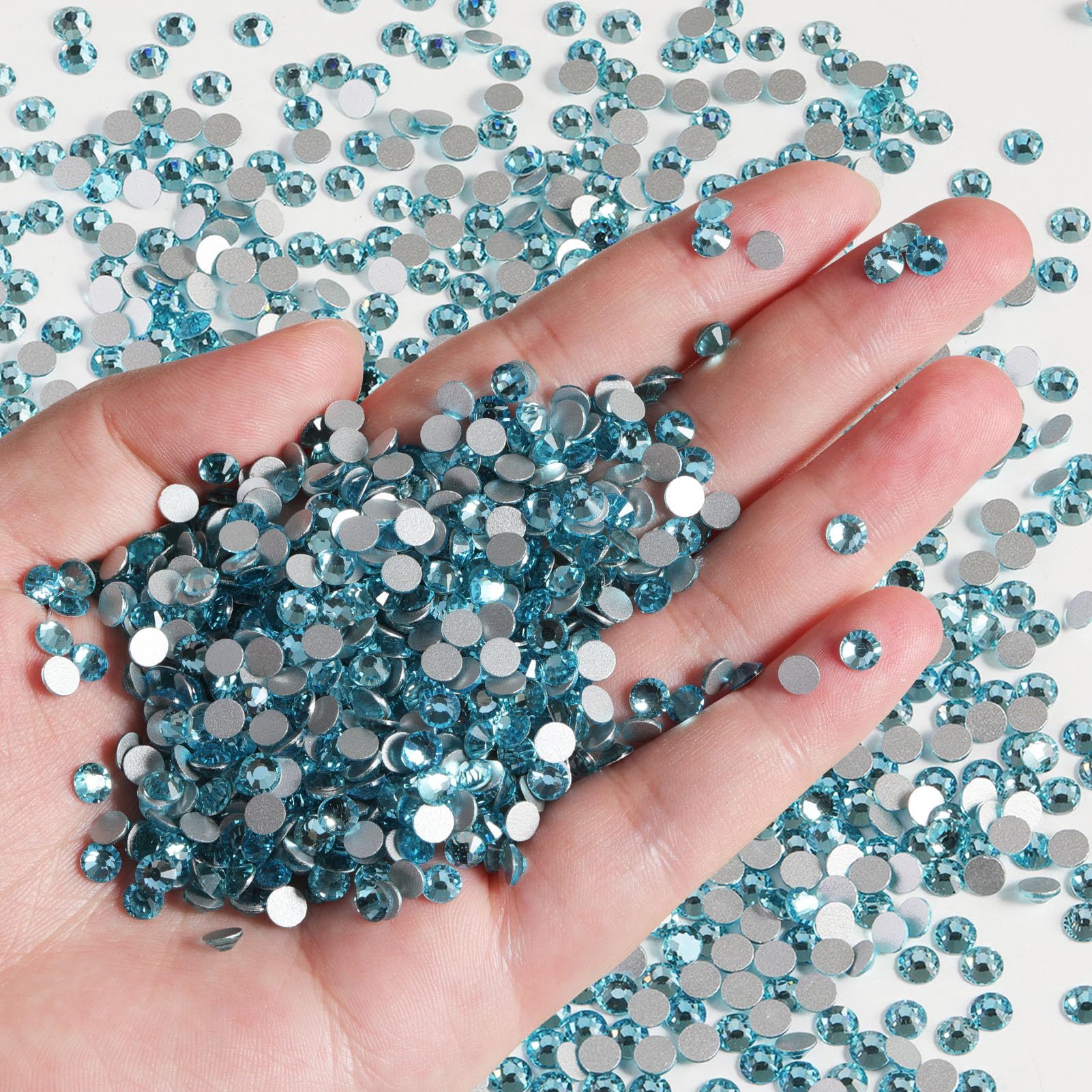 Resin Rhinestones, Shiny Plated Bottom, For Nail Art & DIY Craft, A04 Royal Blue, 2mm, 1000000pcs/Big Bag