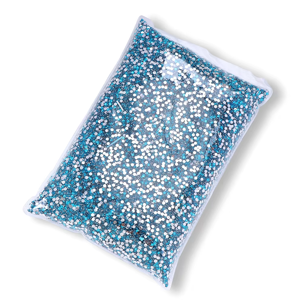 Resin Rhinestones, Shiny Plated Bottom, For Nail Art & DIY Craft, A04 Royal Blue, 2mm, 1000000pcs/Big Bag