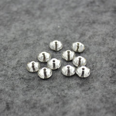 White Flat Back Rhinestones with Center Hole