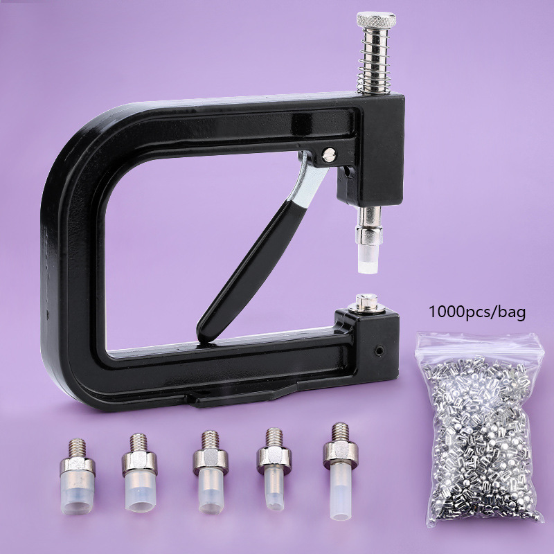 Manual Pearl Setting Machine, DIY Rivet Beading Tool Kit for Clothing, Bags, Shoes & Hats