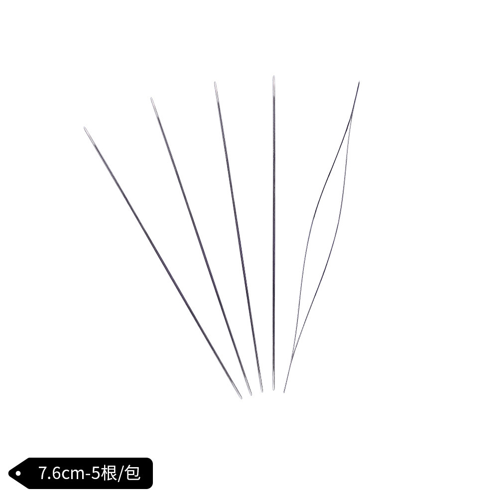 跨境热销中间开口针穿珠针中孔针串珠针diy饰品穿线针饰品配件