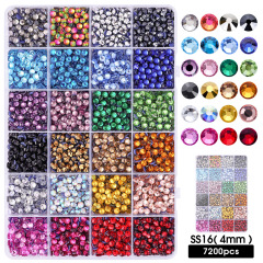 24‑Grid, 7200Pcs, Middle‑East Rhinestones‑B