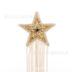Gold Rhinestone With Gold Tassel