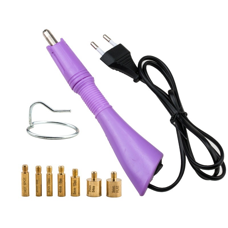 Hot‑Fix Rhinestone Applicator Tool Set, 12‑Grid Flat Back Rhinestones, DMC Middle East Rhinestones, DIY Clothing Decoration