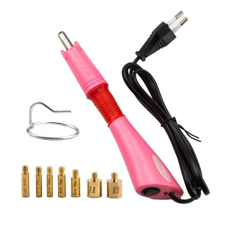 Hot‑Fix Rhinestone Applicator Tool Set, 12‑Grid Flat Back Rhinestones, DMC Middle East Rhinestones, DIY Clothing Decoration