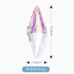 12cm, Electroplated AB, Lucky Knot