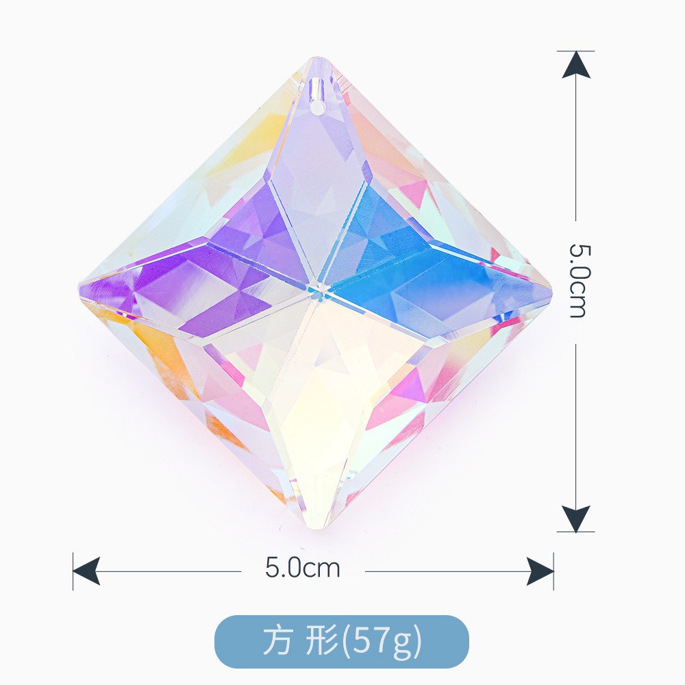 跨境新品大水晶吊坠太阳diy捕捉器吊坠水晶挂饰水晶灯窗帘坠配件