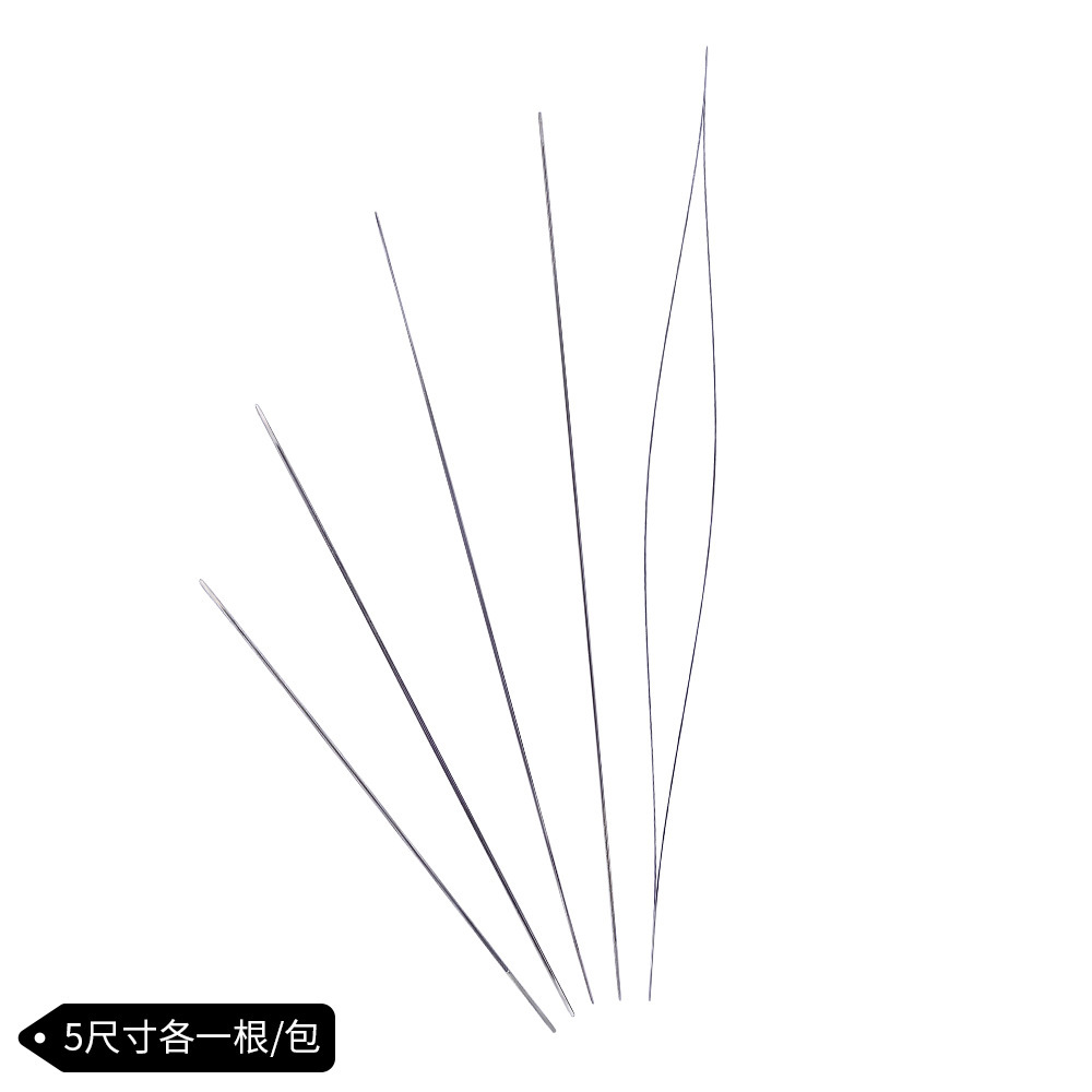 跨境热销中间开口针穿珠针中孔针串珠针diy饰品穿线针饰品配件