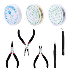 Set 13‑ 3 Rolls Wire, 2 Tweezers, 3 Pliers