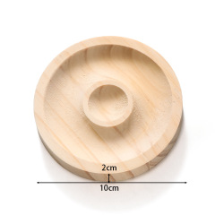 Solid Wood Bead Board‑Round, Approx 43g
