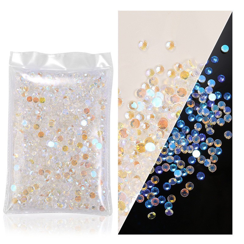 Crystal King Fan Sticky Diamond Bare Flat Bottom Diamond 1440 Plated Water Diamond DIY Material Accessories