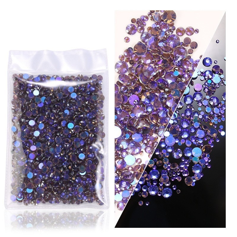 Crystal King Fan Sticky Diamond Bare Flat Bottom Diamond 1440 Plated Water Diamond DIY Material Accessories