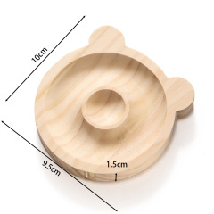 Solid Wood Bracelet Tray‑Bear /44g