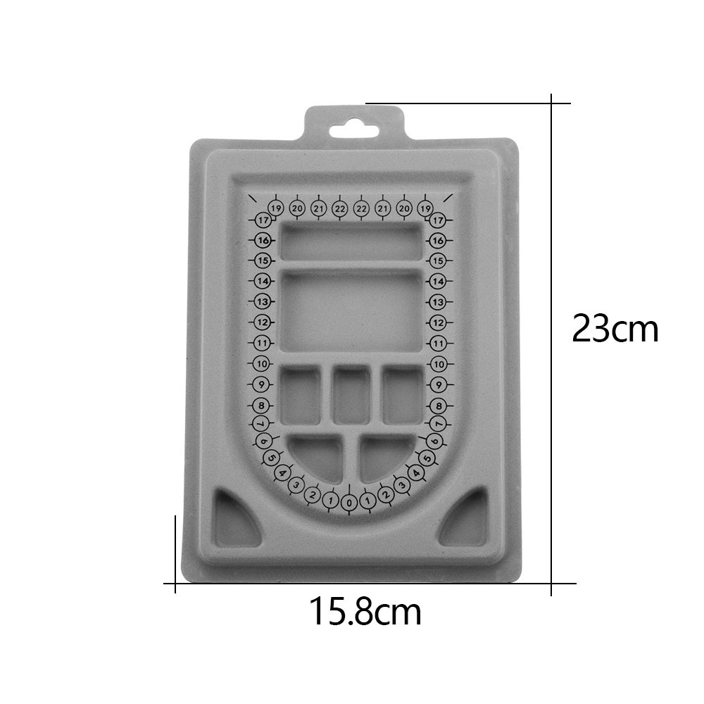 DIY饰品工具 串项链设计盘 穿珠设计台尺寸刻度盘 108串珠测量盘