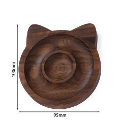 Black Walnut Wood‑Owl, Approx 76g