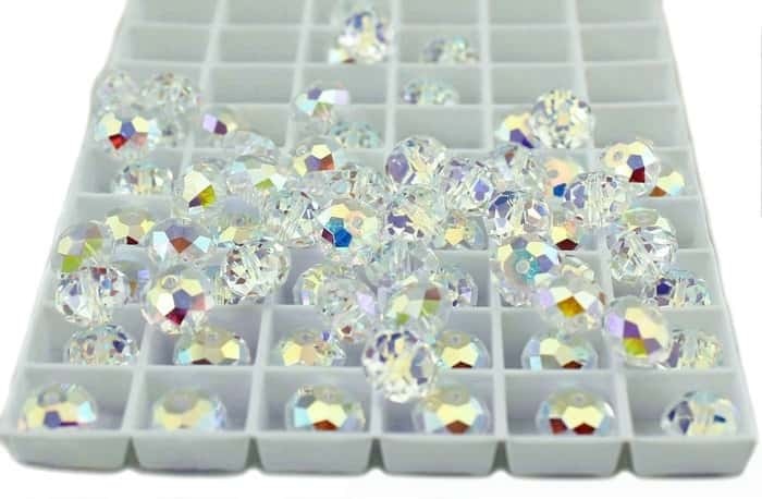 Imitation Austrian Crystal Beads, Flat‑Round, 4mm, Hole: 0.1 mm,about 720pcs/pack, Bead‑Stringing & DIY Jewelry‑Making Accessories