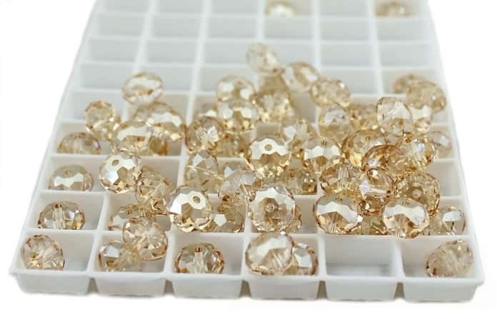 Imitation Austrian Crystal Beads, Flat‑Round, 4mm, Hole: 0.1 mm,about 720pcs/pack, Bead‑Stringing & DIY Jewelry‑Making Accessories