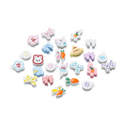 Alloy Enamel Charms‑Random Mixed Color, 10pcs