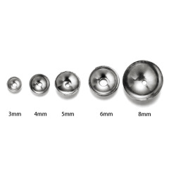 Stainless Steel Bead Caps