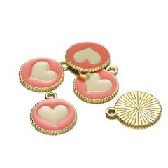 Pink Base‑Yellow Heart
