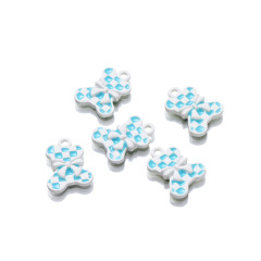 Blue‑Bow Bear (13.5*17.5mm)
