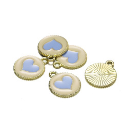 Yellow Base‑Blue Heart