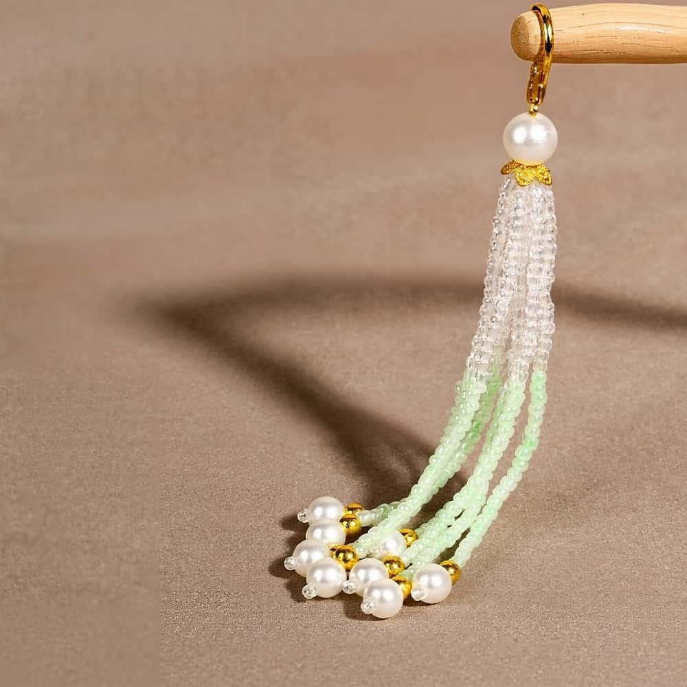 Two‑Color Beaded Tassel, DIY Jewelry Accessories, Semi‑Finished Pendants