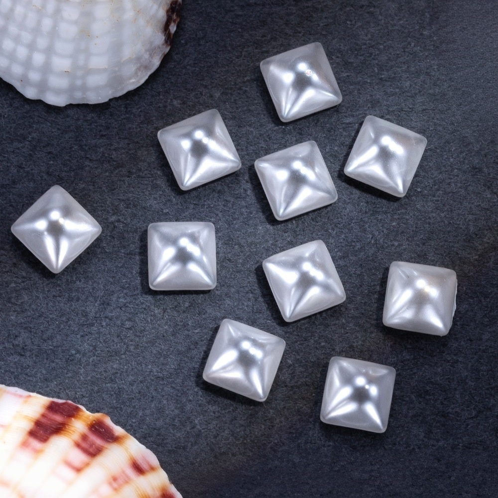 Glass Imitation Pearls, Special‑Shaped, Half Round, Flat Back, for Nail Art & DIY Jewelry Accessories