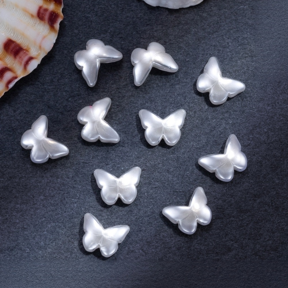 Glass Imitation Pearls, Special‑Shaped, Half Round, Flat Back, for Nail Art & DIY Jewelry Accessories