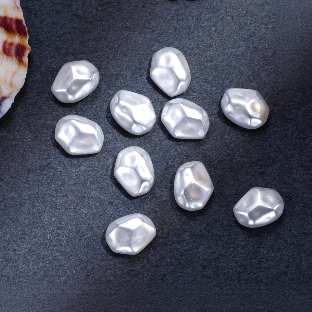 Glass Imitation Pearls, Special‑Shaped, Half Round, Flat Back, for Nail Art & DIY Jewelry Accessories