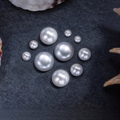 Mixed Sizes Half‑Round Pearls