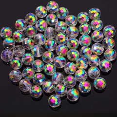 10mm‑96‑Faceted Bright Sun Pink【50Pcs Per Bag】