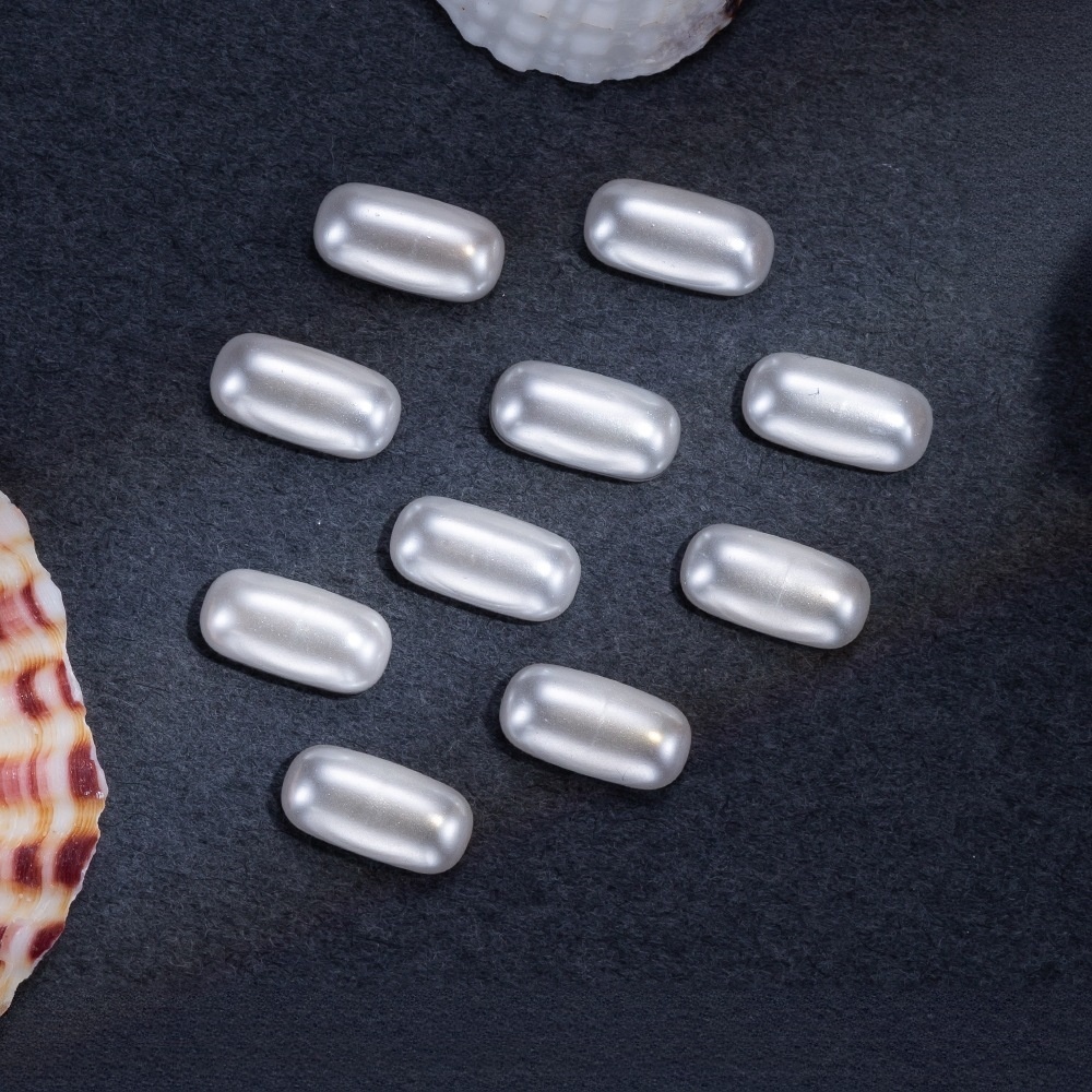 Glass Imitation Pearls, Special‑Shaped, Half Round, Flat Back, for Nail Art & DIY Jewelry Accessories