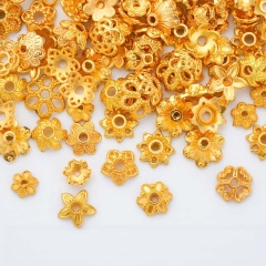 Mixed Alloy Bead Caps, 30g