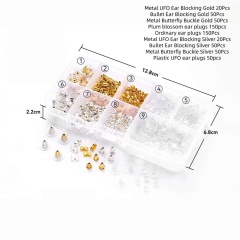 9‑Grid Earring Backs Set 590Pcs