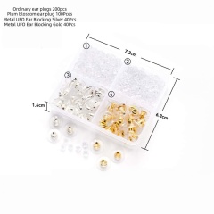 4‑Grid Saucer Earring Backs Set
