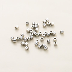 White‑Gold Long‑Lasting Plated（2*2.5mm）100pcs/8g