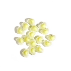 Yellow Heart, 17*13mm, Hole 3mm