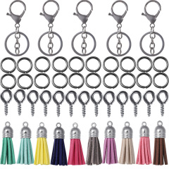 Gunmetal Chain‑Style Tassel Keychain Kit