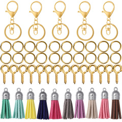 Gold Figure‑8 Clasp Tassel Keychain Kit