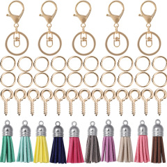 KC‑Gold Figure‑8 Clasp Tassel Keychain Kit
