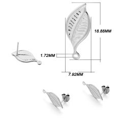 Silver Small Leaf