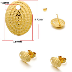 Gold Concave‑Convex Oval
