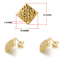 Gold Concave‑Convex Square
