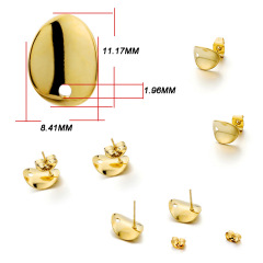 Gold Shiny Oval
