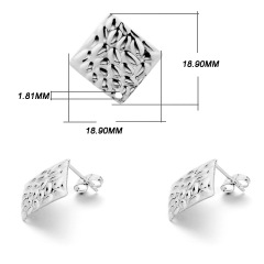 Silver Concave‑Convex Square