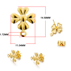 Gold Four‑Petal Flower