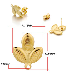 Gold Three‑Leaf