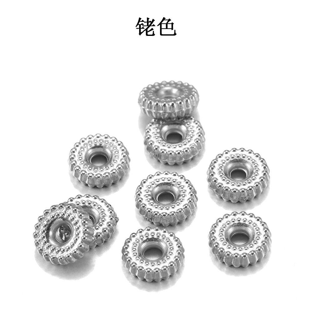 DIY饰品配件 8mm轮胎间隔珠 CCB圆形间隔珠 手串手链间隔珠材料