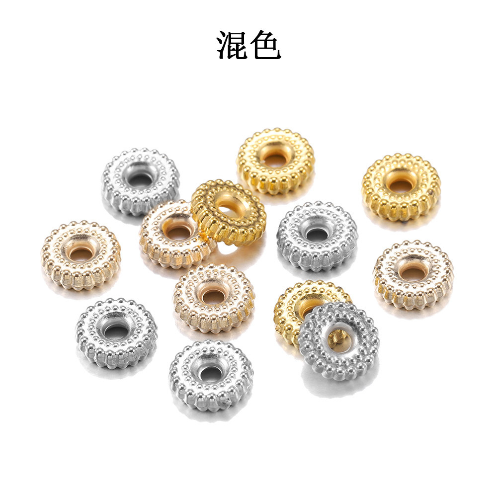 DIY饰品配件 8mm轮胎间隔珠 CCB圆形间隔珠 手串手链间隔珠材料